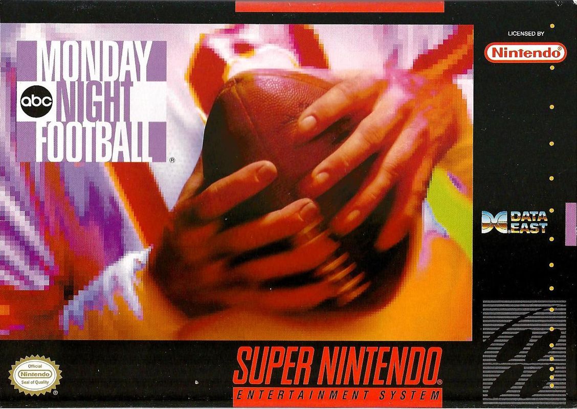 ABC Monday Night Football box art for Super Famicom